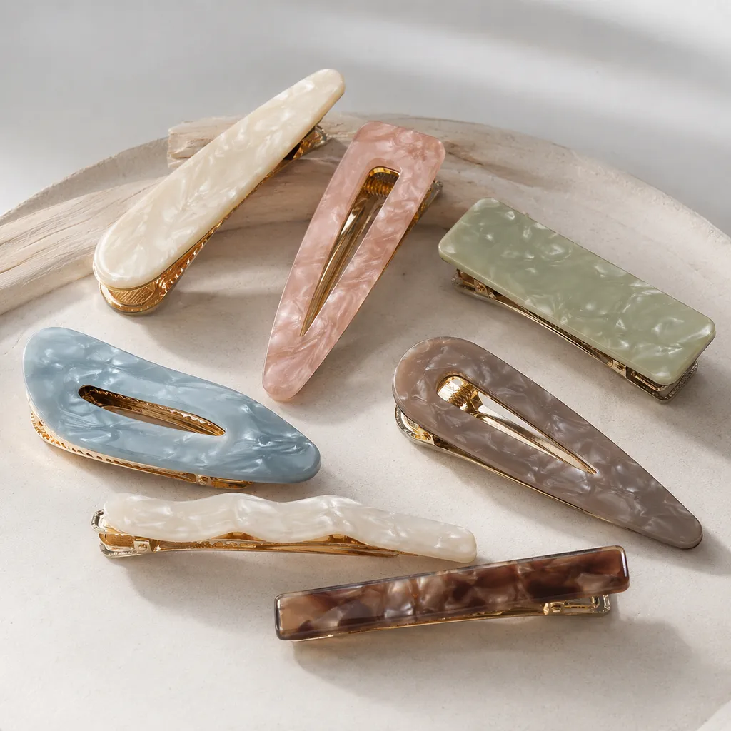 Acetate Snap Hair Clips