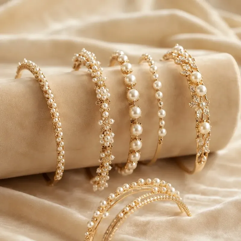Pearl Embellished Headbands